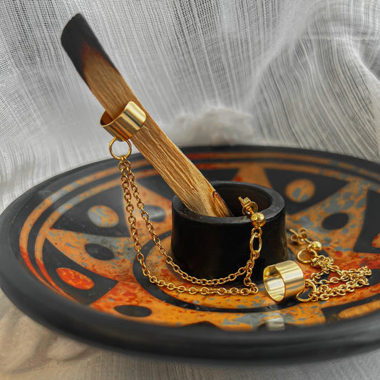 DOUBLE CHAIN EARRINGS